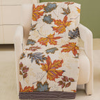 Maple Leaf Cotton Blanket — product close-up