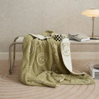 Smiley Face Plush Blanket — product detail view