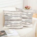 Marble Inspired Plush Cushion Cover — product detail view
