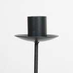 Sculpted Wavy Iron Candle Holder — product close-up