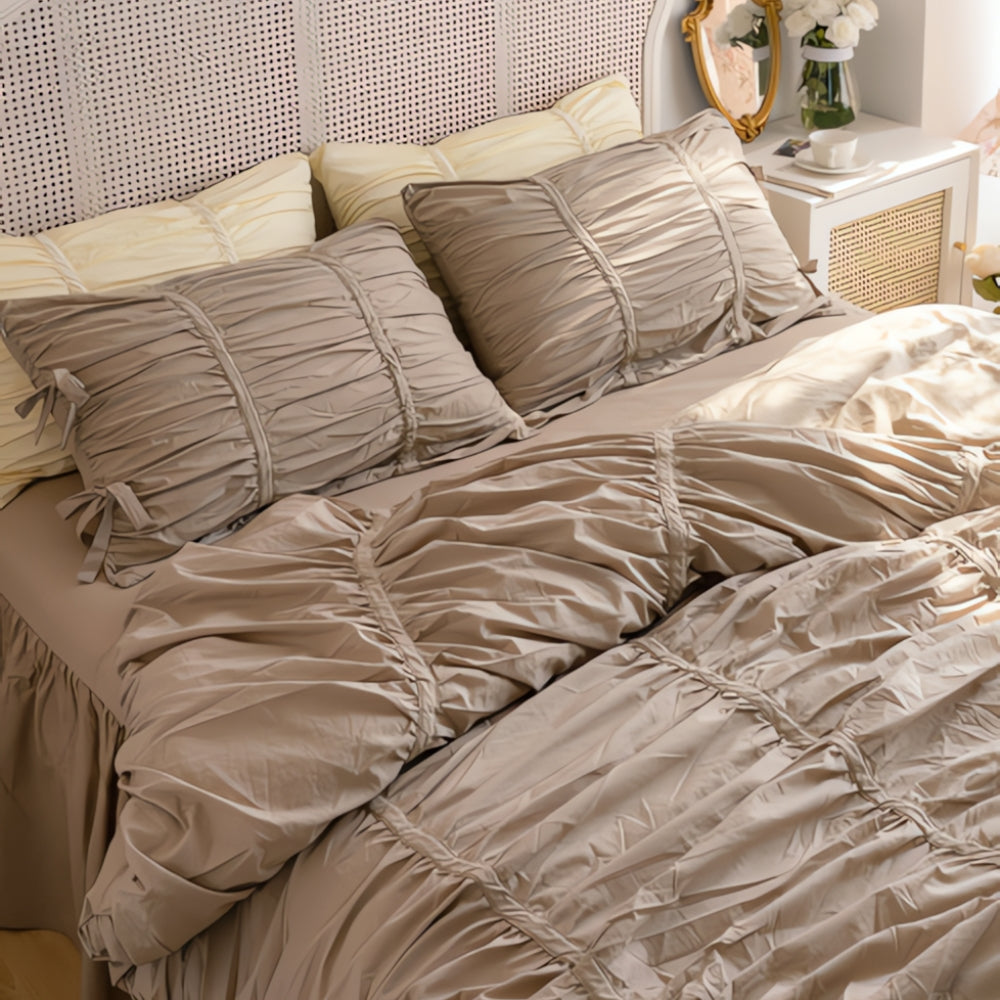 Princess Amara Ruffled Lace Bedding | 4pcs Set — product feature detail