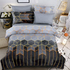 Golden Cosmo Hive | 3pcs Quilt Cover Sets — product close-up