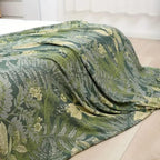 Verdant Leaf Bamboo Fiber Cooling Blanket — product in use