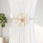 Delicate Flower Magnetic Curtain Tie Back | 2Pcs Set — product close-up