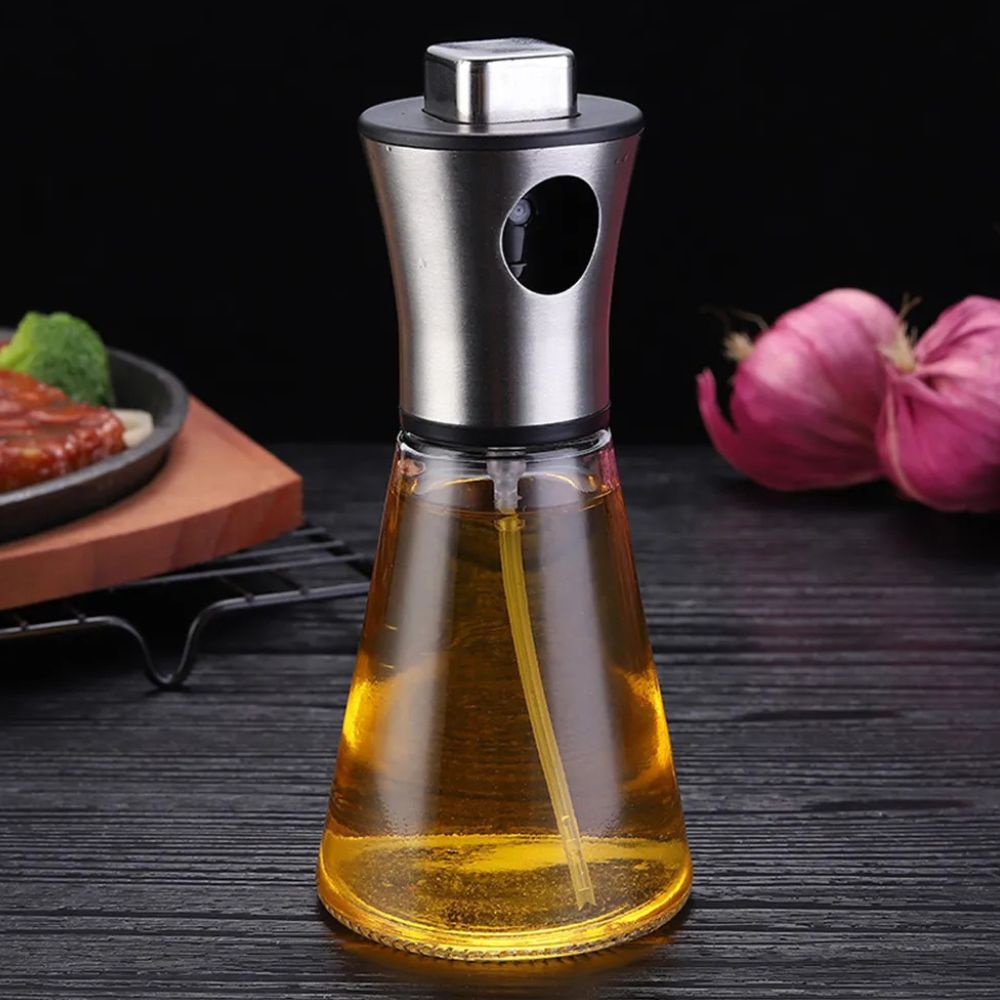 Stainless Crystal Oil Spray Bottle — lifestyle shot