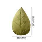 Verdant Flourish Leaf Shaped Cushion — additional view