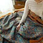 Citrus Sunrise Six Layers Cotton Blanket — alternate angle view
