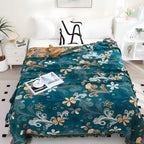 Exotic Floral Throw Blanket — main product photo