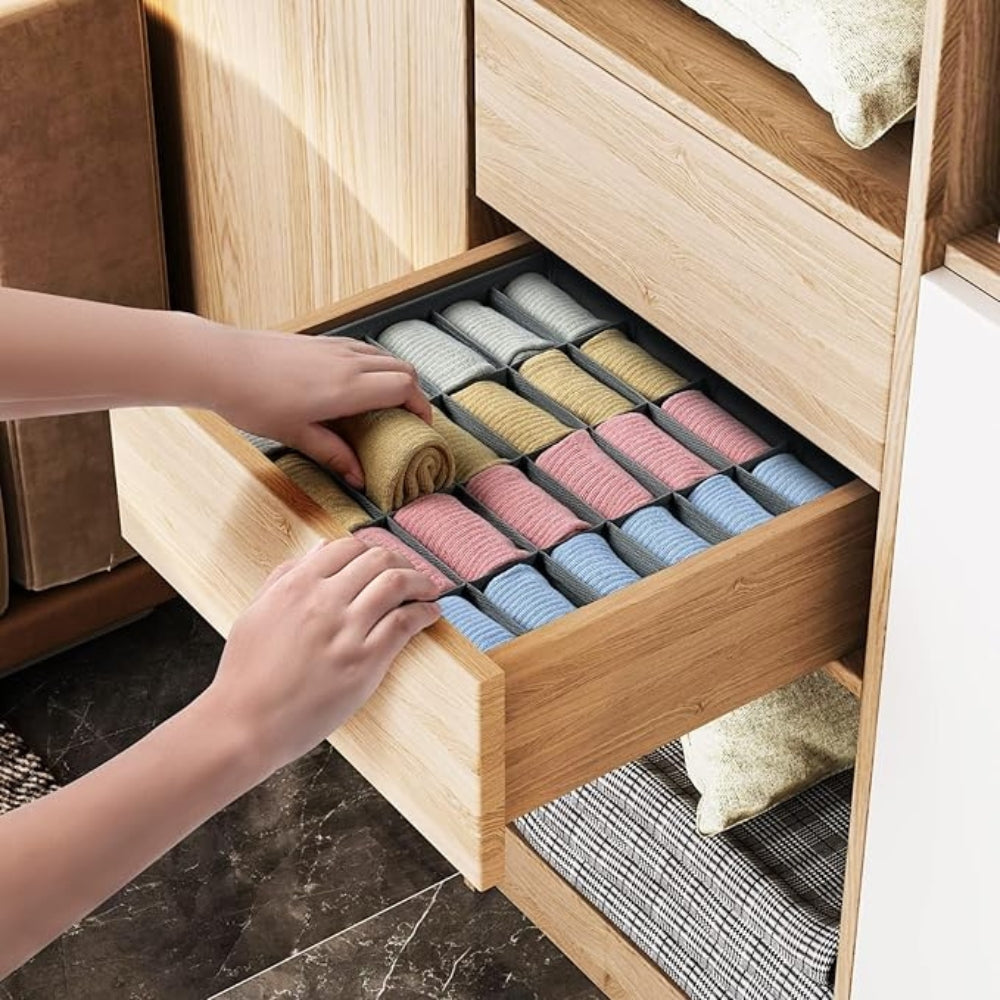 Foldable Sock and Underwear Organizer — product detail view