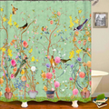 Rural Waterproof Decorative Shower Curtain — product detail view