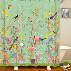 Rural Waterproof Decorative Shower Curtain — product detail view