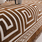 Meander Tassels Chenille Sofa Cover — alternate angle view