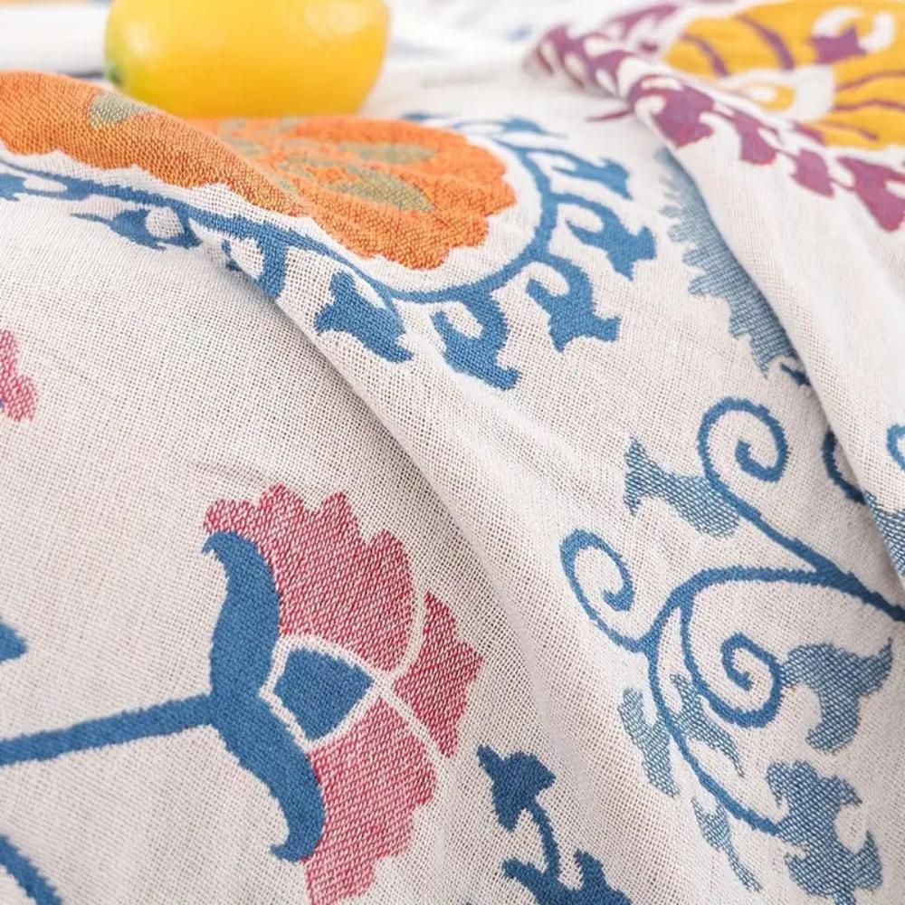Breathable Cotton Gauze Coverlet — product close-up