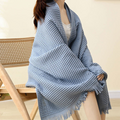 Pure Cotton Waffle Shawl Bath Towel — alternate angle view
