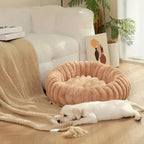 Purrfectly Plush Round Pet Bed — product detail view