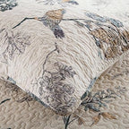 Elegant Floral Coverlet — product in use