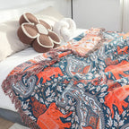 Soft Wander Tusk Cotton Blanket — alternate angle view