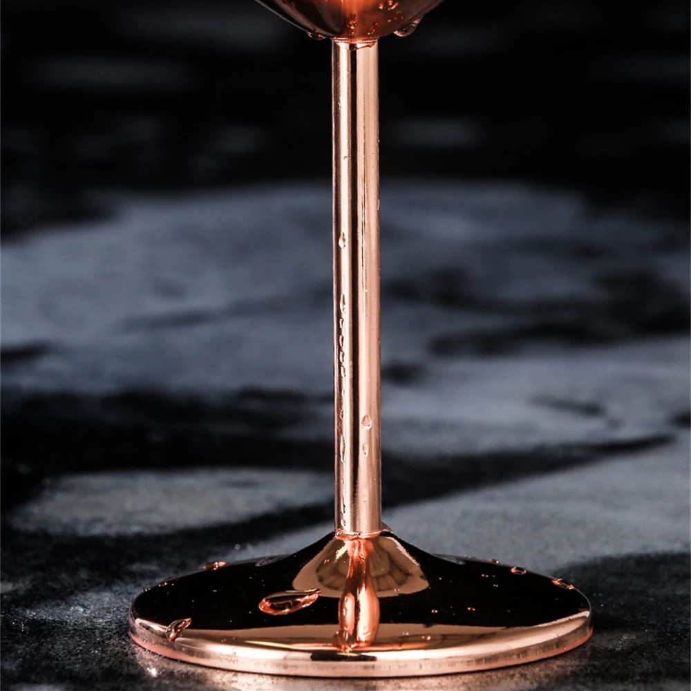 Lustrous Stainless Steel Wine Glass — additional view