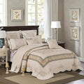 Elegant Embroidered Patchwork Thread Coverlet — main product photo