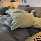 Beaumont Ultra-Soft Waffle Quilt Set | 3pcs Set — product in use