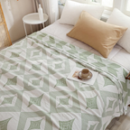 Diamond Geometric Pattern Blanket — product close-up