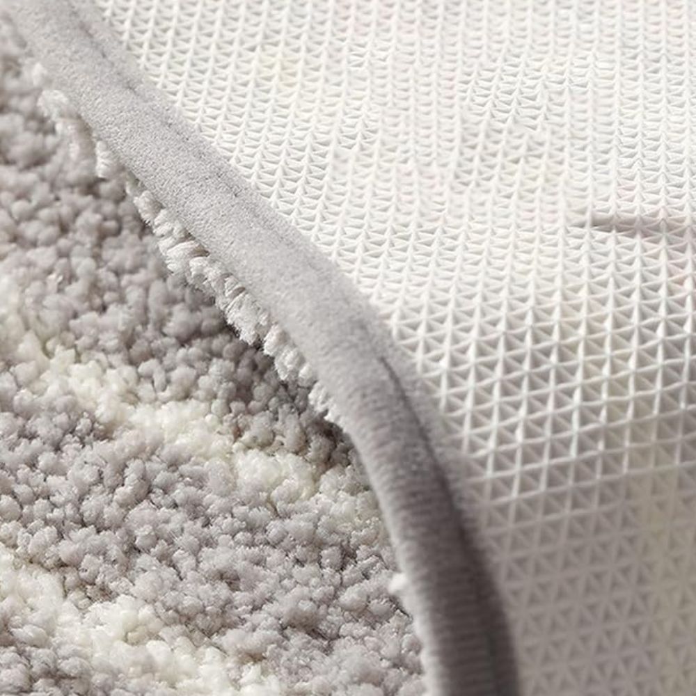 Cloud Luxe Flocked Bath Mat — product in use