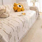 Driftwood Tassel Sofa Cover — product detail view