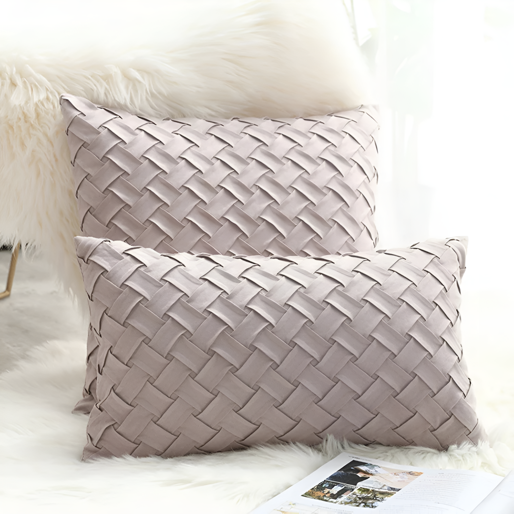 Premium Woven Cushion Covers — alternate angle view