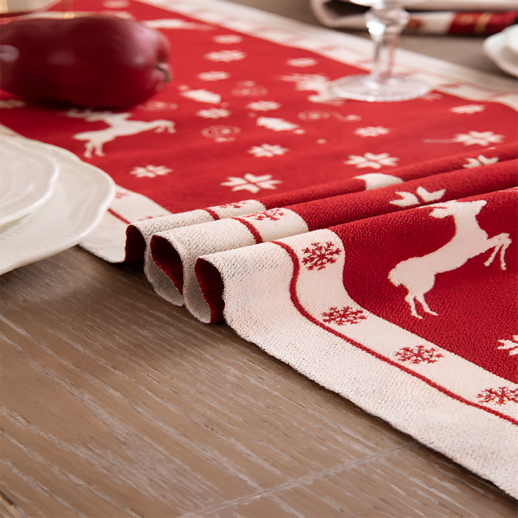 Luxe Merry Tasseled Runner Cloth — product detail view