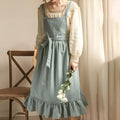 Rustic Ruffle Linen Apron — main product photo