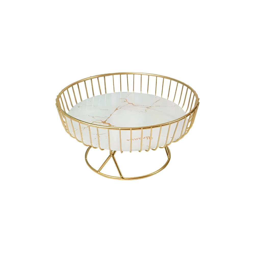 Luxury Ceramic Marble Serving Tray — product in use