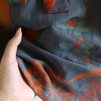 Retro Cotton Gauze Bathrobe — product in use
