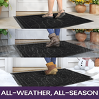 Mandala Patterned Door Mat — product in use