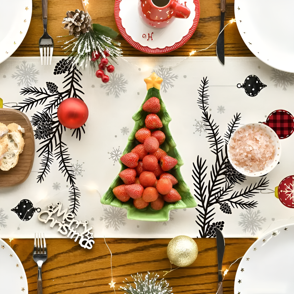 Festive Forest Table Runner — alternate angle view