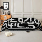 Brushstroke Art Sofa Cover — product detail view