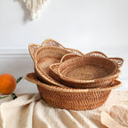 Handwoven Rattan Floral Basket — product close-up