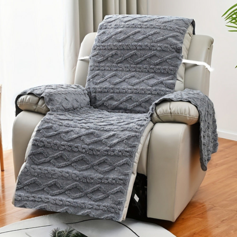 Diamond Pattern Recliner Slipcover — additional view