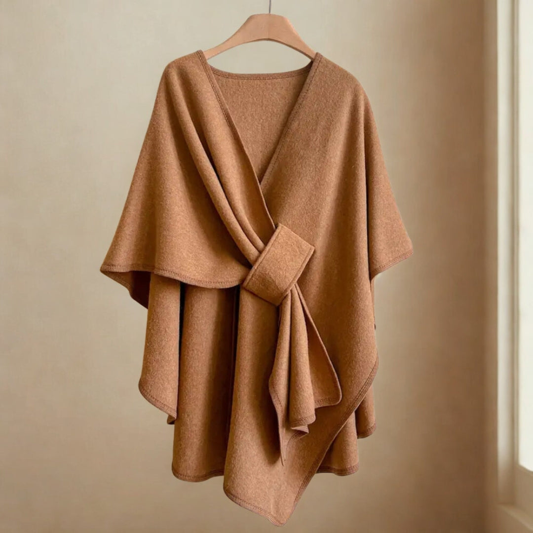 Luxurious Poncho Windproof Shawl Coat — product feature detail