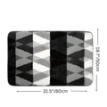 Soft Microfibre Non-Slip Geometric Rug — alternate angle view
