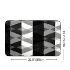 Soft Microfibre Non-Slip Geometric Rug — alternate angle view