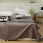 Soft Leaf Cotton Blanket — product close-up