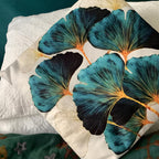 Emerald Leaf Cushion Cover — product detail view