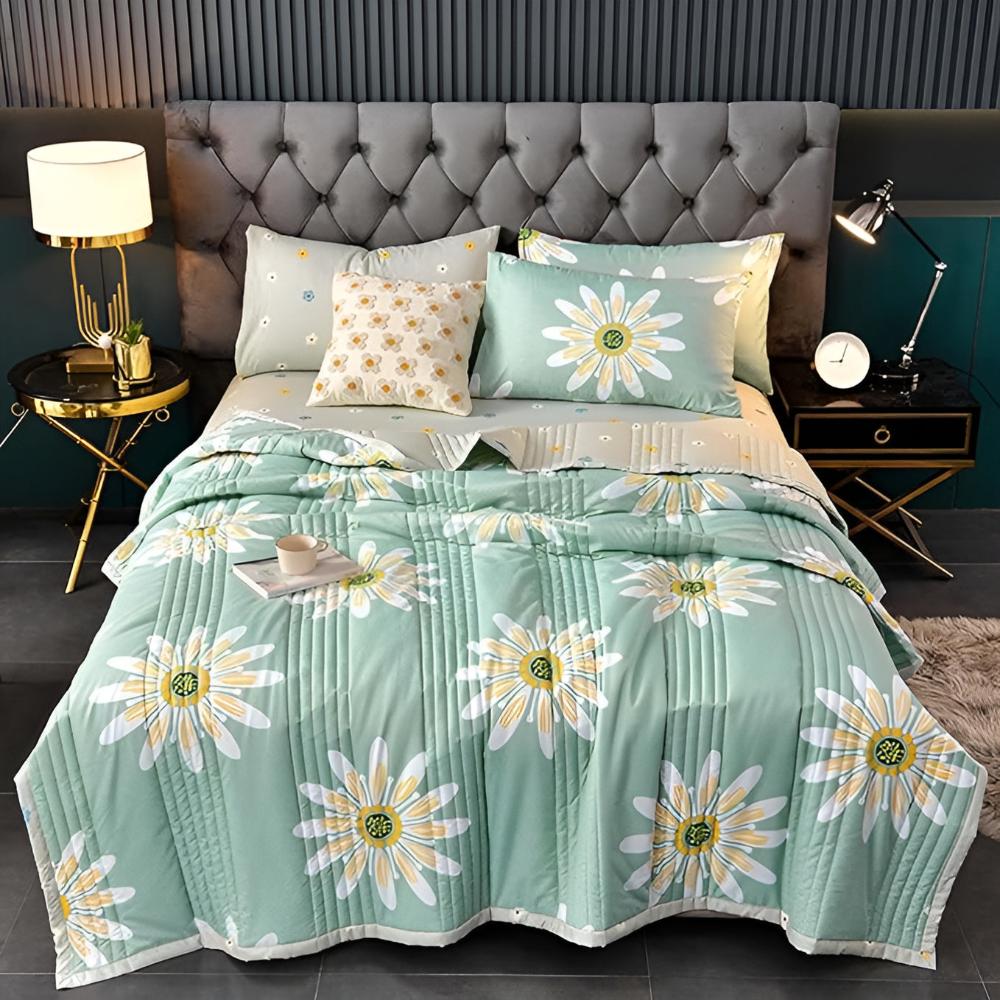 Sunny Daisy Dream Blanket — product in use
