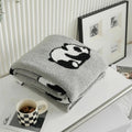 Kawaii Panda Knitted Blanket — size and scale reference