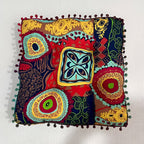 Boho Style Square Floor Cushion — alternate angle view