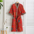 Rosebud Elegance Comfort Bathrobe — product close-up