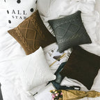 Braided Knitted Cushion Cover — product close-up