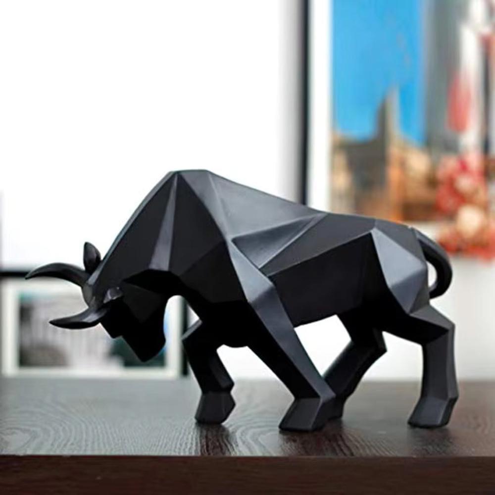 Creative Charging Bull Figurine — alternate angle view