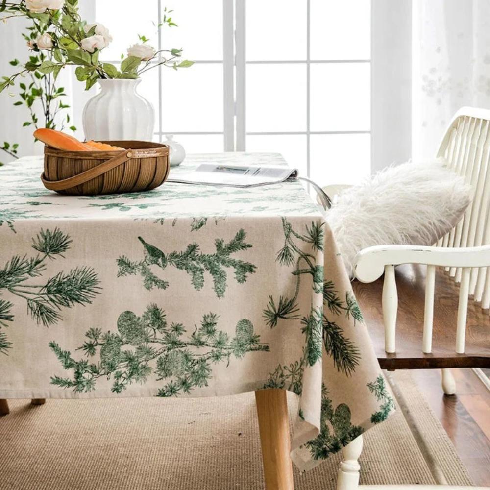 Pine Grove Cotton Dining Cloth — lifestyle shot