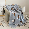 Fuzzy Bee Pattern Throw Blanket — main product photo